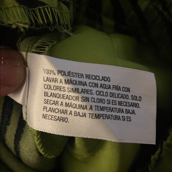 A New Day Green Leaf Print Women's Athletic Shorts - Picture 8 of 8